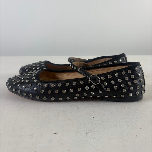 🥀 Steve Madden Vinetta Studded Rhinestone Mary Jane Flats Sz 11 - Picture 3 of 8